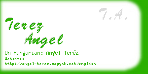 terez angel business card